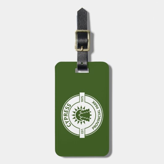 Étiquette À Bagage Parc provincial Cypress Sun Trees (Devant Vertical)