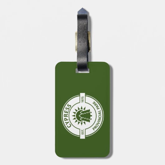 Étiquette À Bagage Parc provincial Cypress Sun Trees (Dos Vertical)