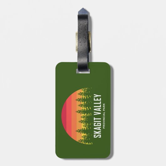 Étiquette À Bagage Parc provincial de Skagit Valley (Dos Vertical)