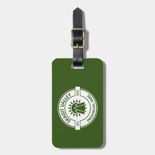 Étiquette À Bagage Parc provincial de Skagit Valley Sun Trees (Devant Vertical)