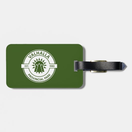 Étiquette À Bagage Parc provincial de Valhalla (Dos horizontal)