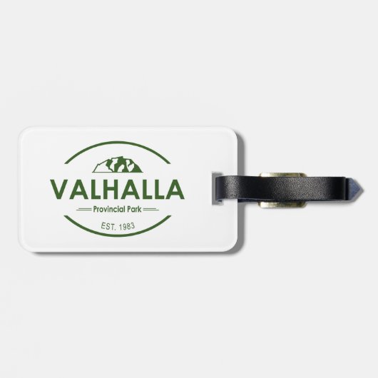 Étiquette À Bagage Parc provincial de Valhalla (Dos horizontal)