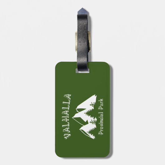 Étiquette À Bagage Parc provincial de Valhalla (Dos Vertical)
