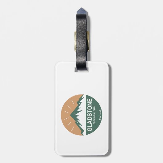 Étiquette À Bagage Parc provincial Gladstone (Dos Vertical)