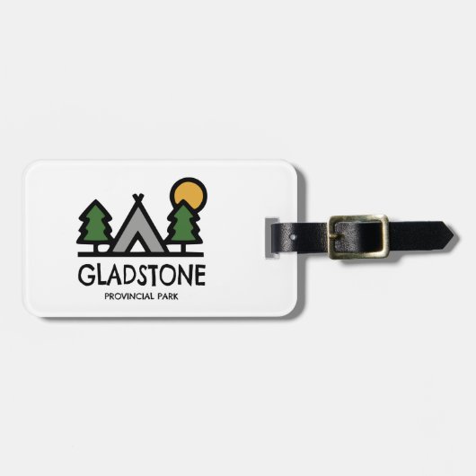 Étiquette À Bagage Parc provincial Gladstone (Devant horizontal)
