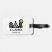 Étiquette À Bagage Parc provincial Granby (Dos horizontal)