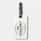 Étiquette À Bagage Parc provincial Granby (Dos Vertical)