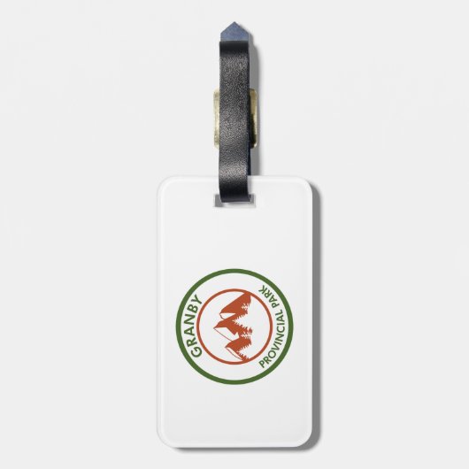 Étiquette À Bagage Parc provincial Granby (Dos Vertical)