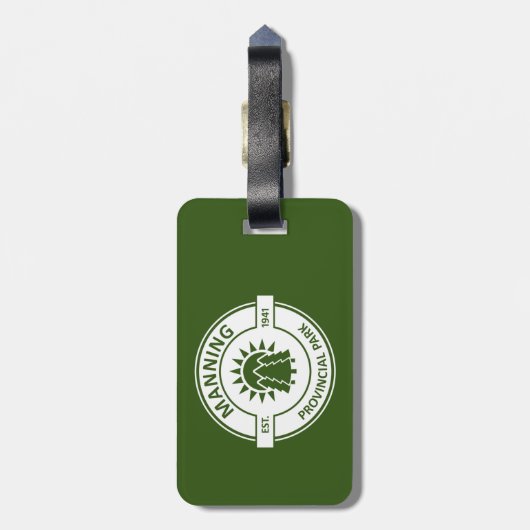 Étiquette À Bagage Parc provincial Manning (Dos Vertical)