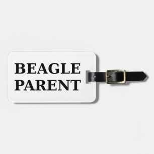Étiquette À Bagage parent beagle