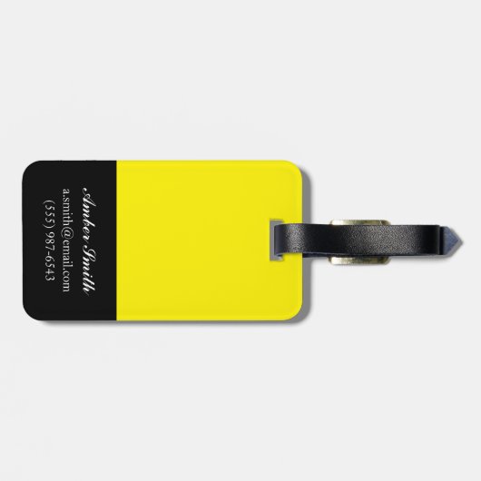 Étiquette À Bagage Parenthèse II (Dos horizontal)