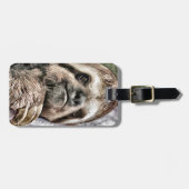 Étiquette À Bagage Paresse effrayante (Devant horizontal)