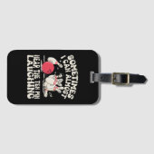 Étiquette À Bagage Parfois, Je Peux Presque Entendre Les Dix Pins Rir (Devant Horizontal)