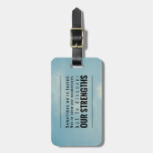 Étiquette À Bagage Parfois Nous Sommes Testés (Devant Vertical)