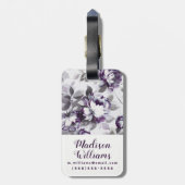 Étiquette À Bagage Parfum des roses de prune (Dos Vertical)