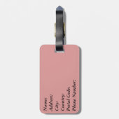 Étiquette À Bagage Paris (Dos Vertical)