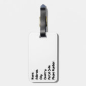 Étiquette À Bagage Paris (Dos Vertical)