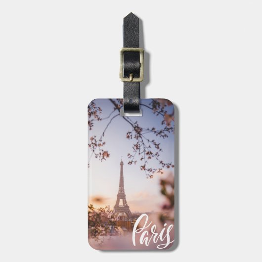 Étiquette À Bagage Paris (Devant Vertical)