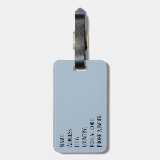 Étiquette À Bagage Paris (Dos Vertical)