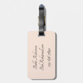 Étiquette À Bagage Paris & Café (Dos Vertical)