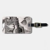 Étiquette À Bagage Paris Collage (Devant horizontal)