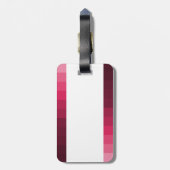 Étiquette À Bagage Paris en rose (Dos Vertical)