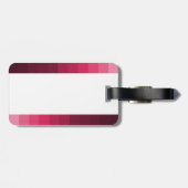 Étiquette À Bagage Paris en rose (Dos horizontal)