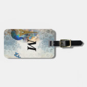 Étiquette À Bagage Paris peacock collage (Devant horizontal)