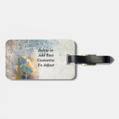 Étiquette À Bagage Paris peacock collage (Dos horizontal)