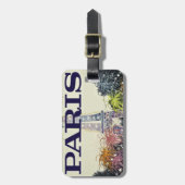 Étiquette À Bagage Paris : Poster (Devant Vertical)