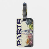 Étiquette À Bagage Paris : Poster (Dos Vertical)