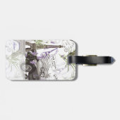 Étiquette À Bagage Paris vintage (Dos horizontal)