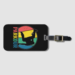 Étiquette À Bagage Parkour Free Running Training Traceur Retro