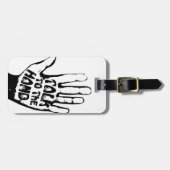 Étiquette À Bagage Parler À La Main (Devant horizontal)