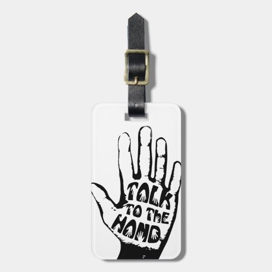 Étiquette À Bagage Parler À La Main (Devant Vertical)