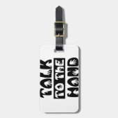 Étiquette À Bagage Parler À La Main (Devant Vertical)