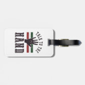 Étiquette À Bagage Parlez à l'Humour de main détendu (Dos horizontal)