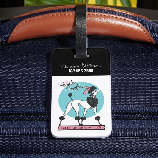 Étiquette À Bagage Parlure de caniche (Verso Insitu 4)