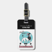 Étiquette À Bagage Parlure de caniche (Devant Vertical)