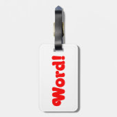 Étiquette À Bagage Parole ! (Dos Vertical)