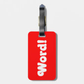 Étiquette À Bagage Parole ! (Dos Vertical)