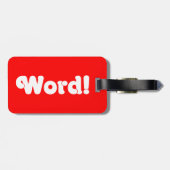 Étiquette À Bagage Parole ! (Dos horizontal)