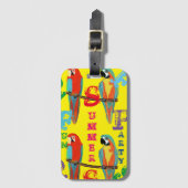 ÉTIQUETTE À BAGAGE PARROTS (Devant Vertical)