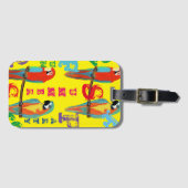 ÉTIQUETTE À BAGAGE PARROTS (Devant Horizontal)