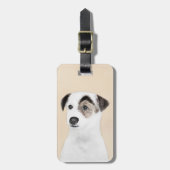 Étiquette À Bagage Parson Jack Russell Terrier Peinture - Chien Art (Devant Vertical)