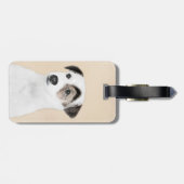 Étiquette À Bagage Parson Jack Russell Terrier Peinture - Chien Art (Dos horizontal)