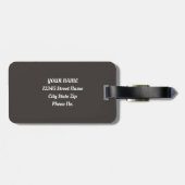 Étiquette À Bagage Parti Citrouille Alien Éffrayant cosmique (Dos horizontal)