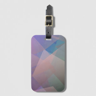 Étiquette À Bagage Particules volantes Abstraites   Formes géométriqu