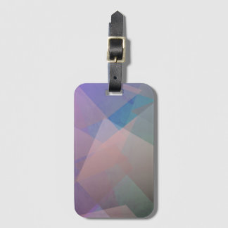 Étiquette À Bagage Particules volantes Abstraites | Formes géométriqu