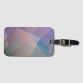 Étiquette À Bagage Particules volantes Abstraites | Formes géométriqu (Devant Horizontal)